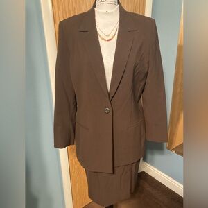 Liz Claiborne Chocolate Brown Suit Set